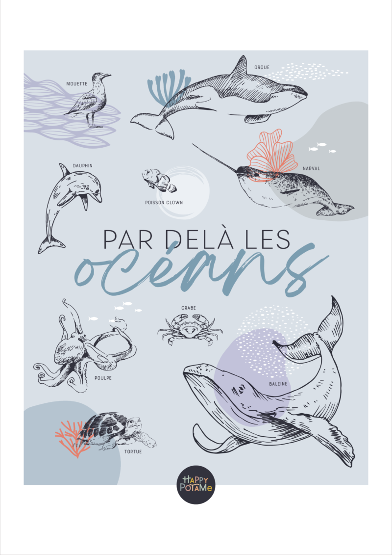 Poster Animaux Marins