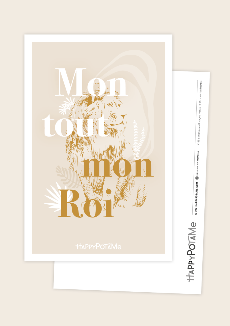 carte postale message d'amour