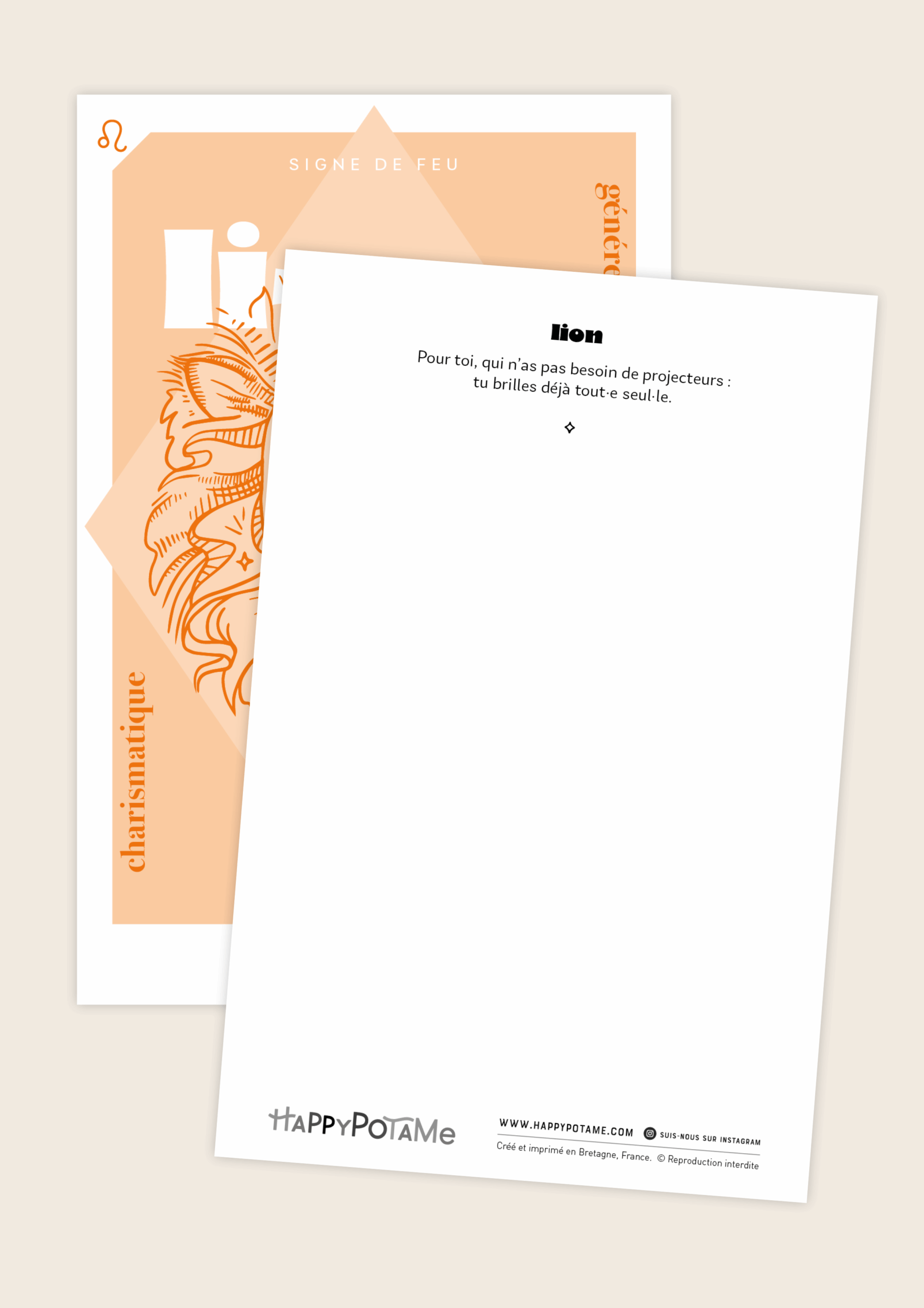 Carte zodiaque Lion – Image 2