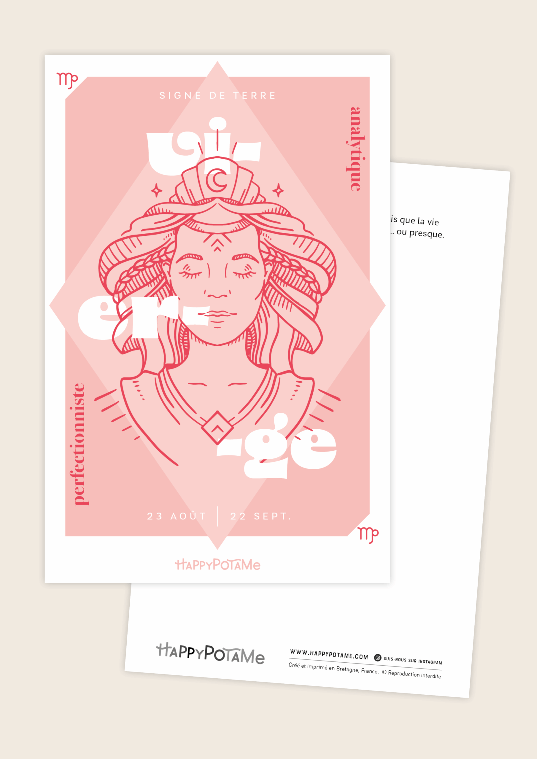 Carte zodiaque Vierge