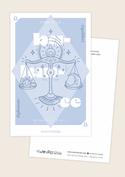Carte zodiaque Balance