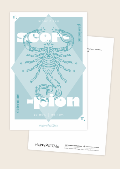 Carte zodiaque Scorpion