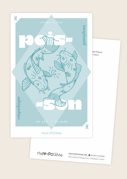 Carte zodiaque Poisson