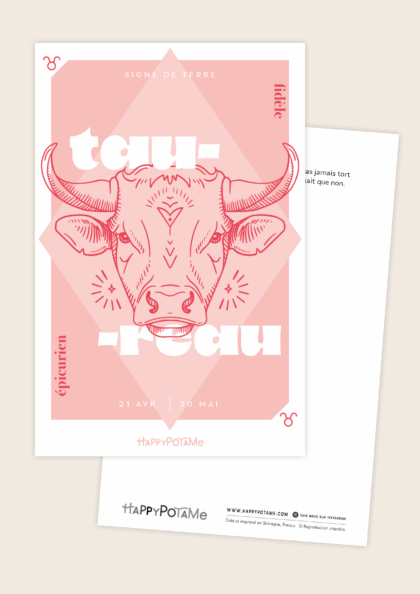 Carte zodiaque Taureau