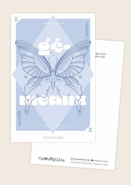 Carte zodiaque Gémeaux