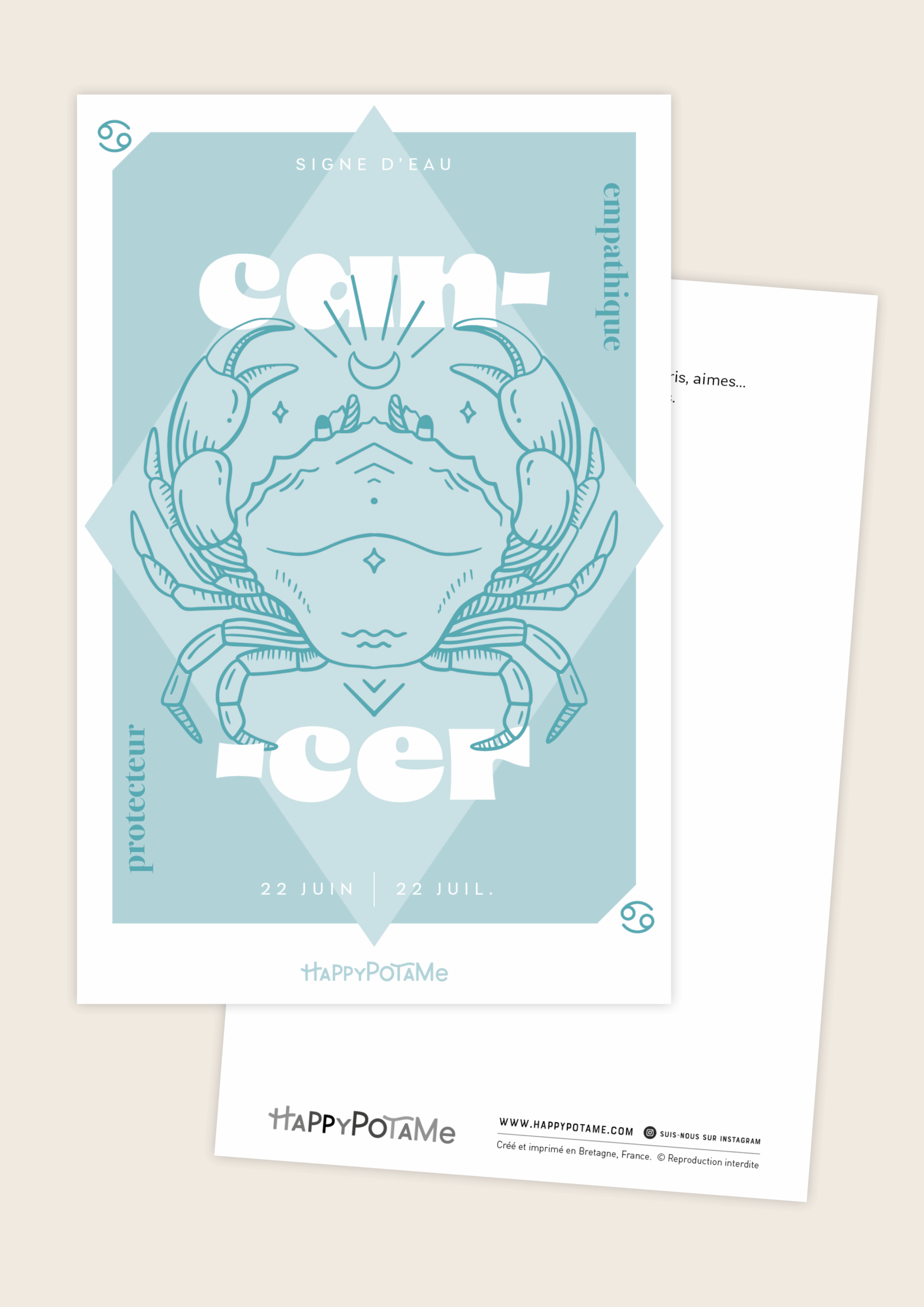 Carte zodiaque Cancer