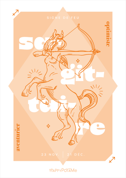 Affiche zodiaque "Sagittaire"