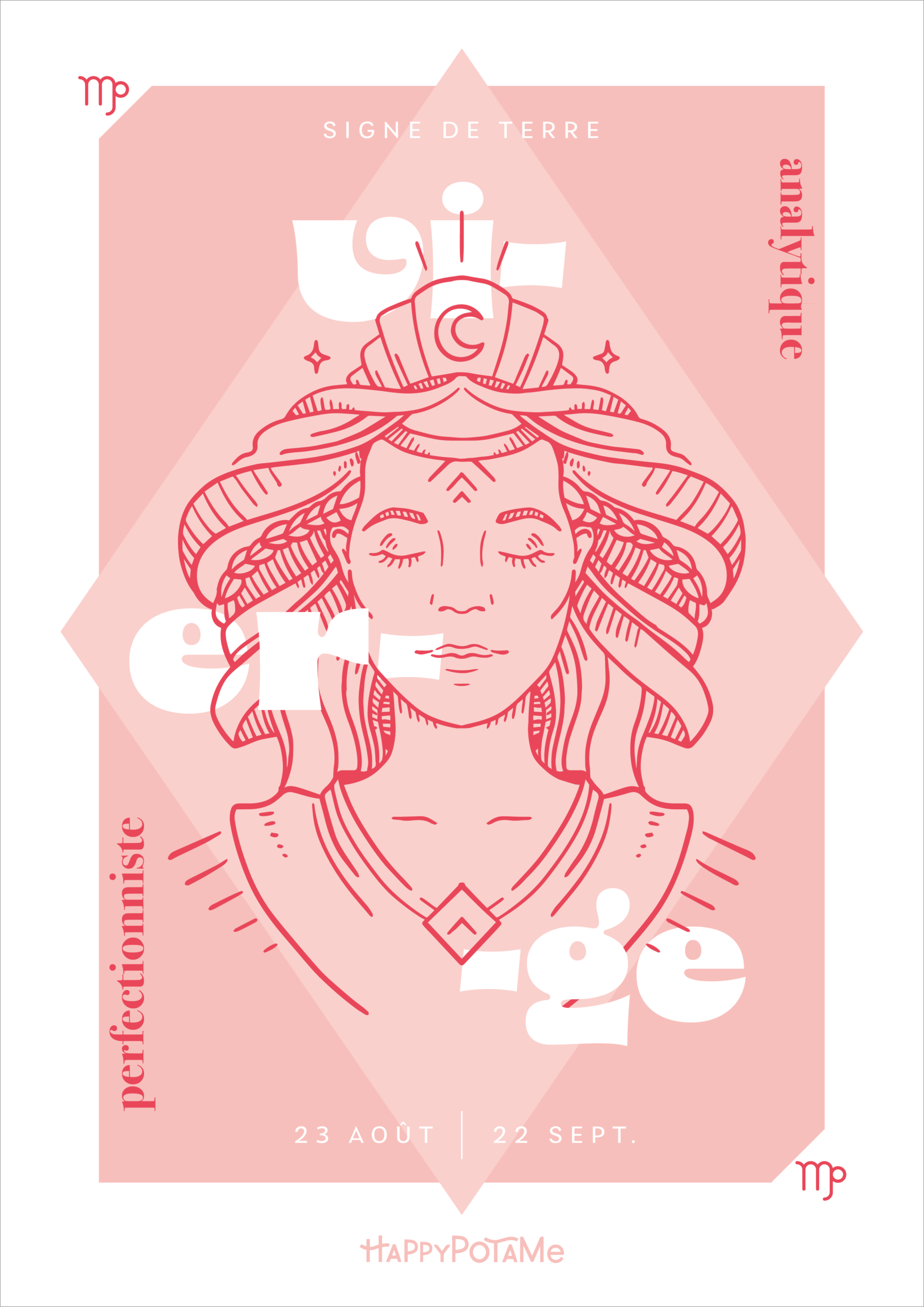 Affiche zodiaque "Vierge"