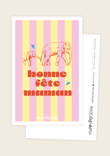 Carte "Bonne fête maman"