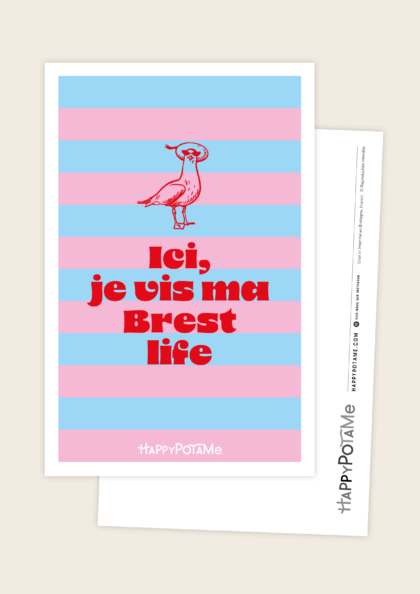 Carte "Ici, je vis ma Brest life"